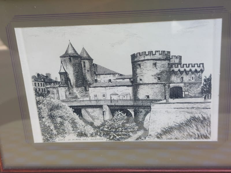 Metz Leopold Robin Porte des Allemands Eau Forte — vue 2