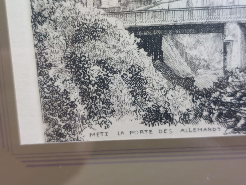 Metz Leopold Robin Porte des Allemands Eau Forte — vue 3