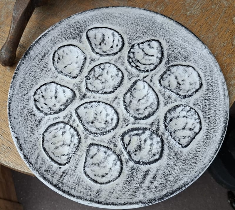 Plat Huitres Niderviller Crépuscule années 50