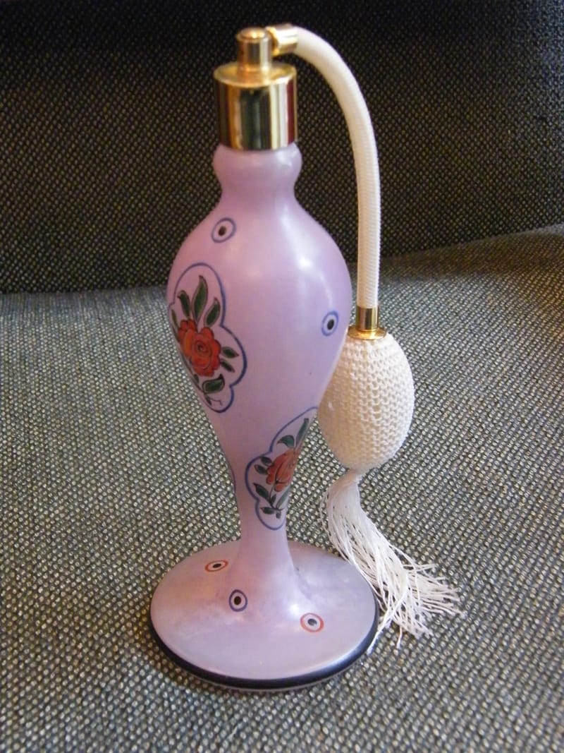 Vaporisateur Verre Emaillé Années 30