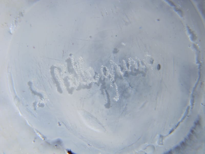 Pellegrino Coupe Verre Murano Signée S Pellegrino 23 cm — view 4 of 4