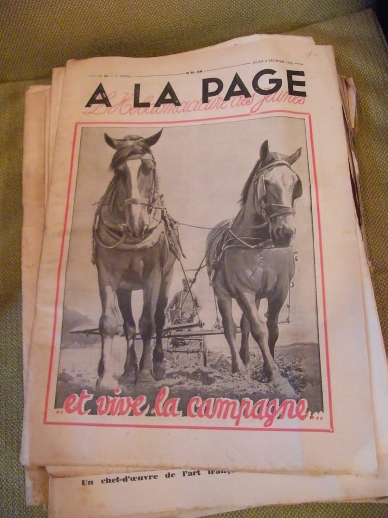 "A la page N°98 Février 1932 et vive la campagne"