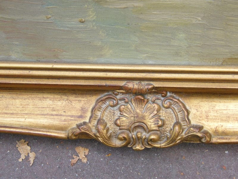 Pierre Gaston Rigaud Huile sur Toile Copie Intérieur de Cathédrale — vue 8