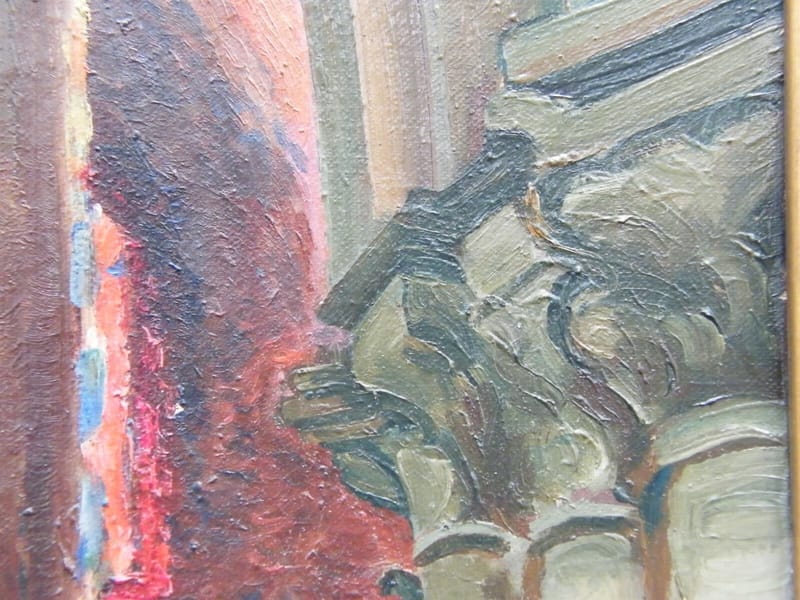 Pierre Gaston Rigaud Huile sur Toile Copie Intérieur de Cathédrale — vue 6