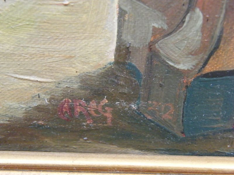 Pierre Gaston Rigaud Huile sur Toile Copie Intérieur de Cathédrale — vue 5