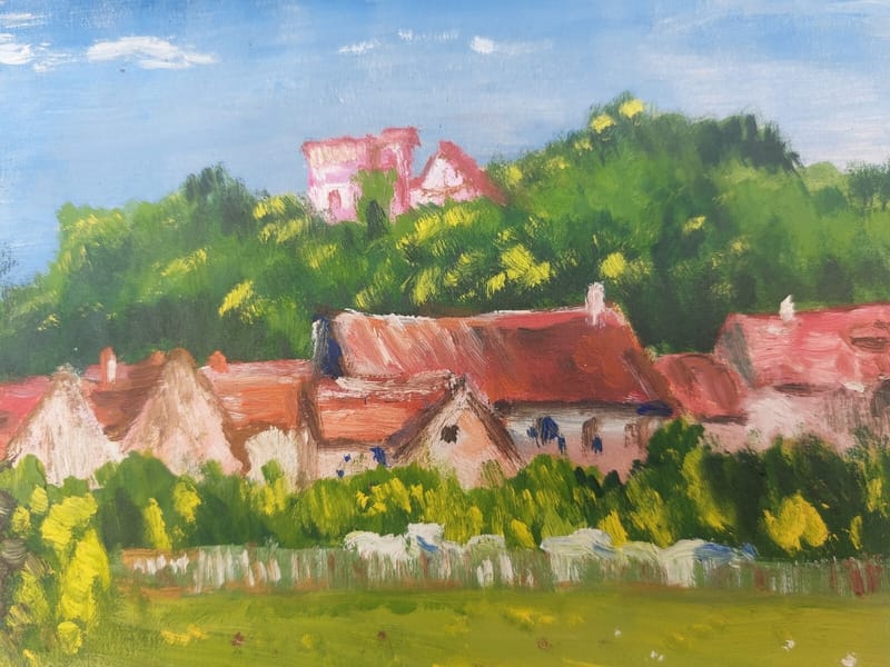 Lichtenberg A.Simon 1926-2014 1948 Artiste Lorrain Gouache — vue 2