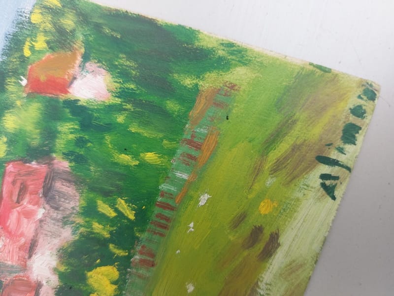 Lichtenberg A.Simon 1926-2014 1948 Artiste Lorrain Gouache — vue 3
