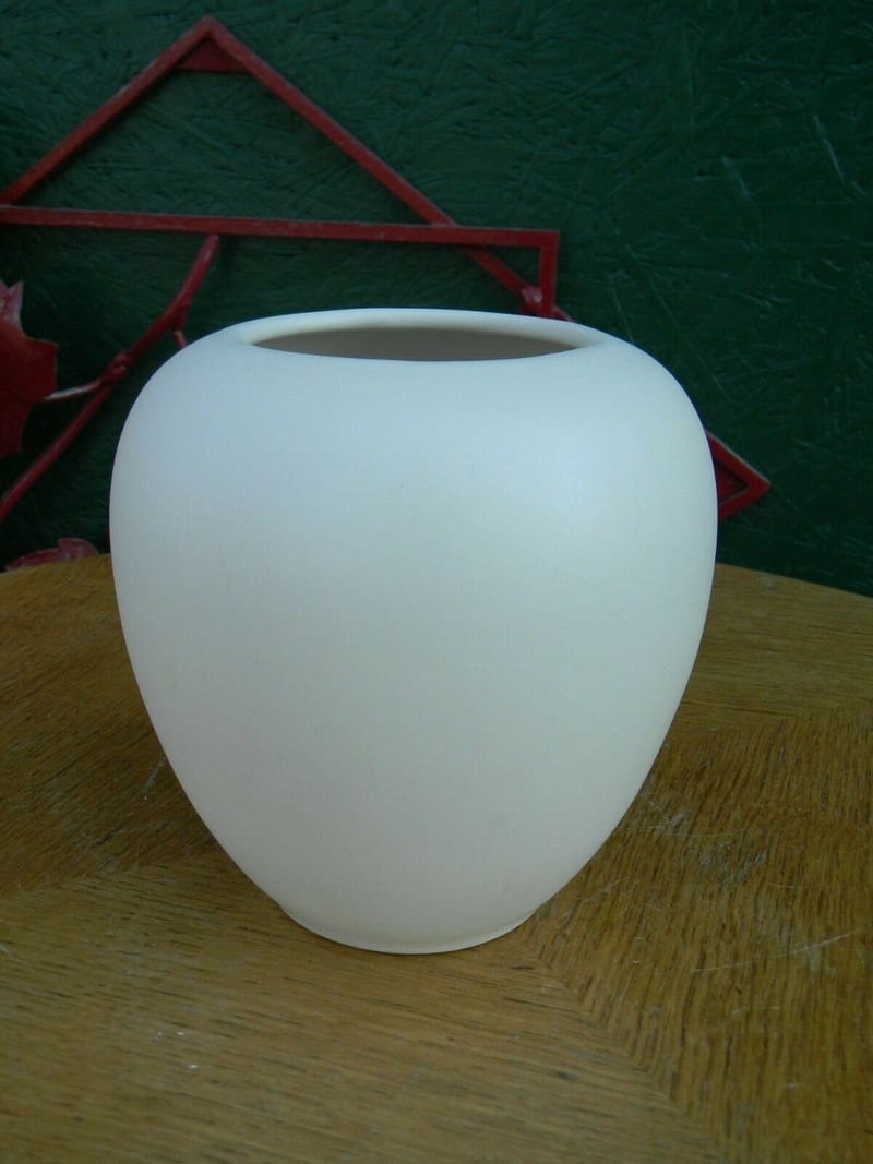 Céramique Vase Forme Libre Emaillage Blanc