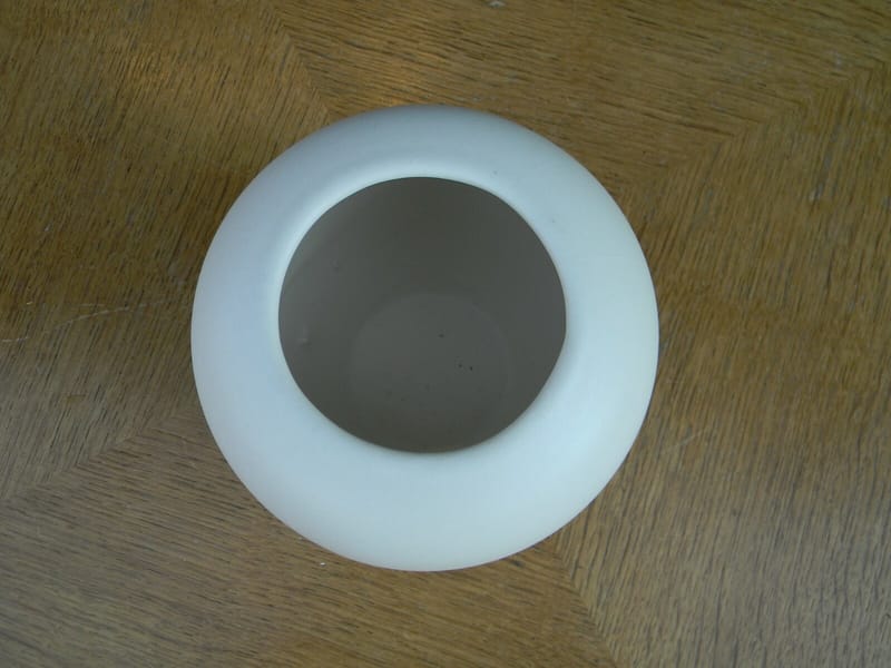 Céramique Vase Forme Libre Emaillage Blanc — vue 2