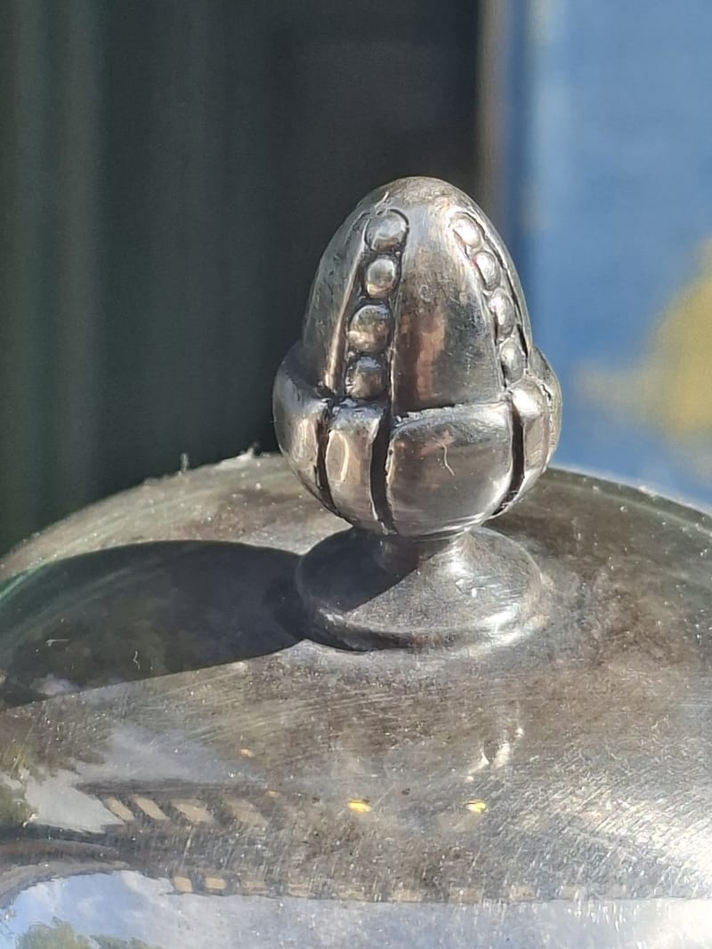 Service Café Thé Argent Plaqué Ercuis Perles Silver Silber — vue 5