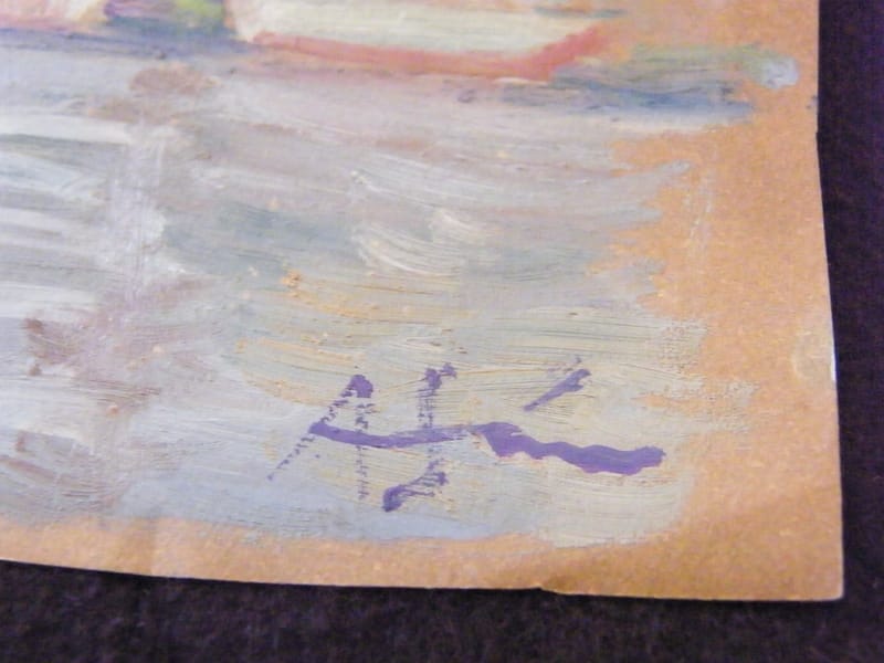 Vue de Metz André Simon 1926-2014 1983 Artiste Lorrain Huile sur Papier — vue 2