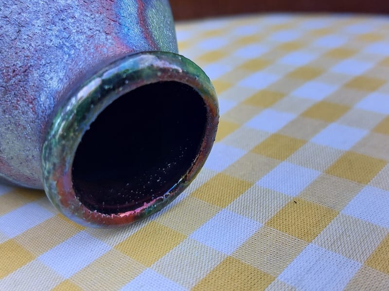 Stephen Roy Vase Céramique Raku Amérindien — vue 7