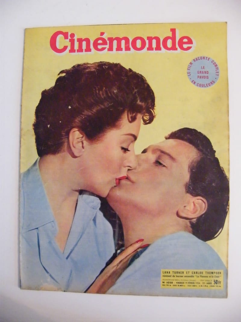 "Cinémonde N°1020 Février 1954 Lana Turner Carlos Thomson"