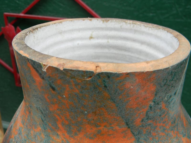 Jean Austruy Céramique Vase Africaniste Scarifié 1958 France Signé — view 6 of 10