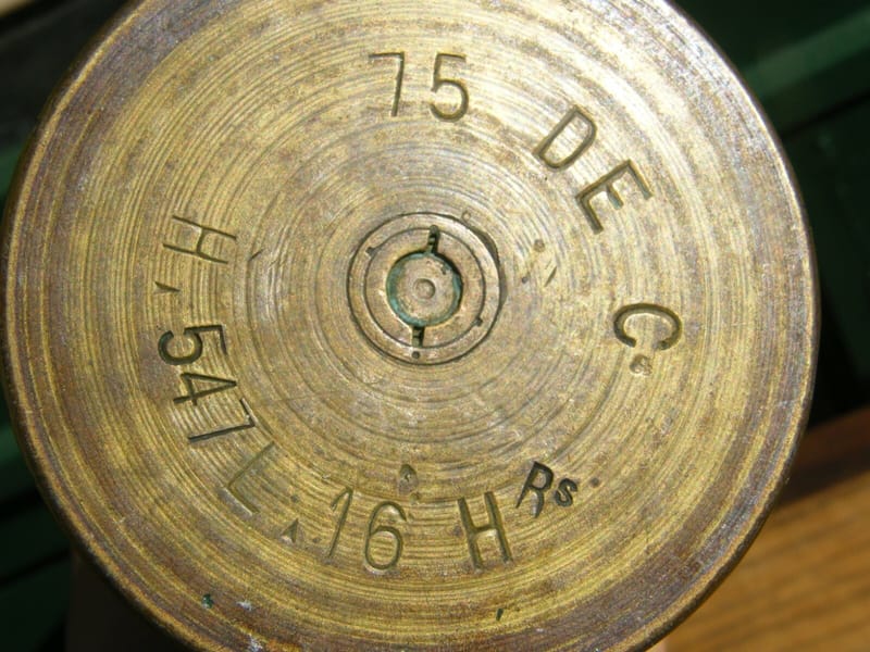 Vase Obus Artisanat Tranchée Trench Art St Quentin 1914 1918 Poilus — vue 7