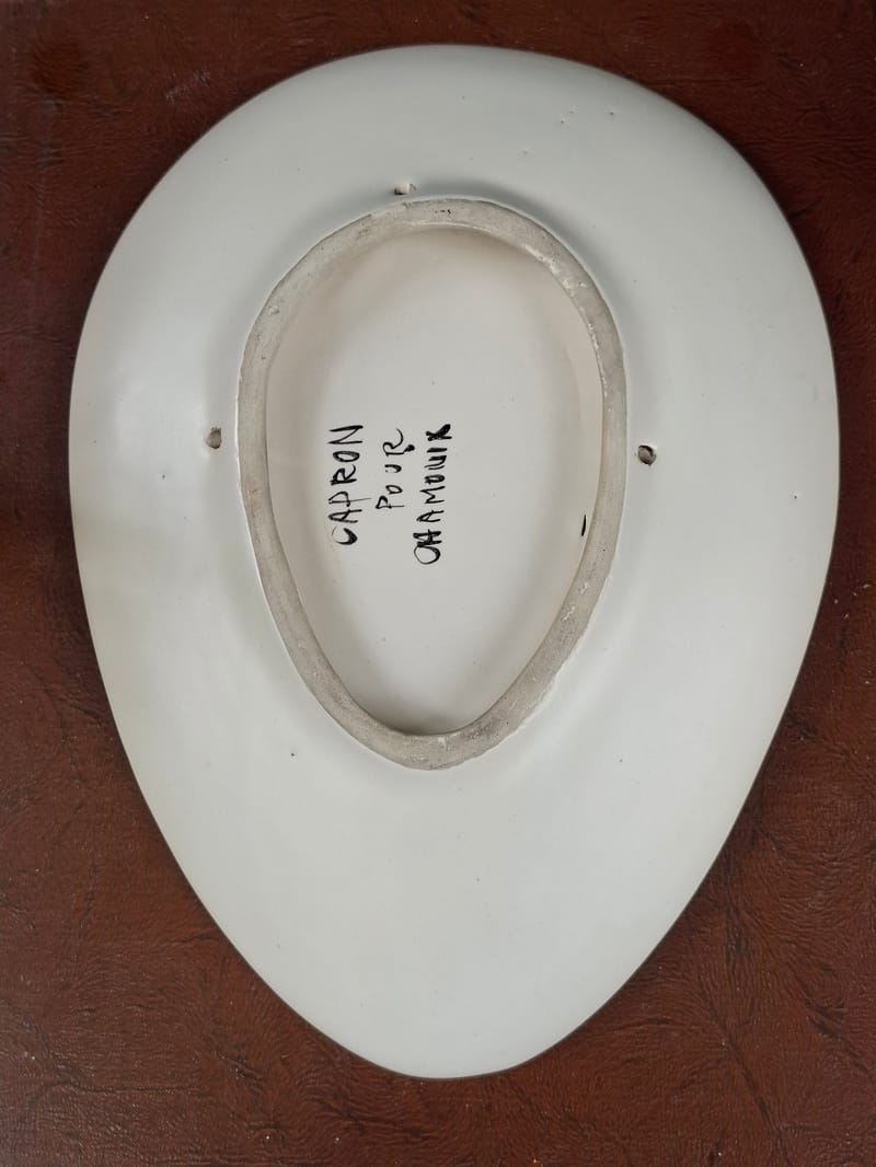 Capron Céramique Plat série Valaque Hoplite 1955 — vue 7 sur 8