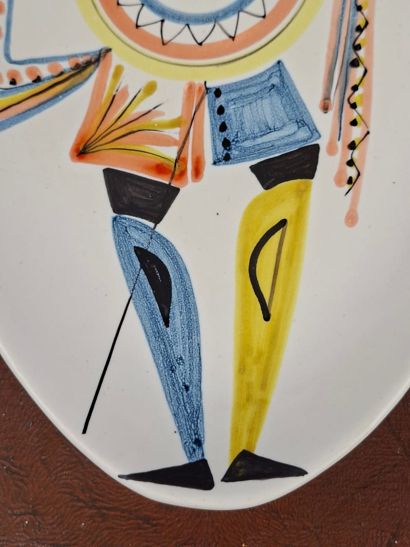 Capron Céramique Plat série Valaque Hoplite 1955 — vue 5 sur 8