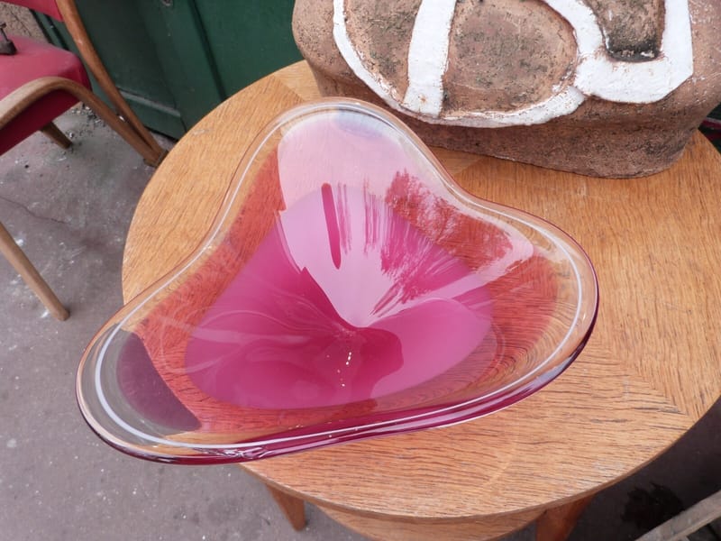 Flygsfors coupe verre coquille Années 50