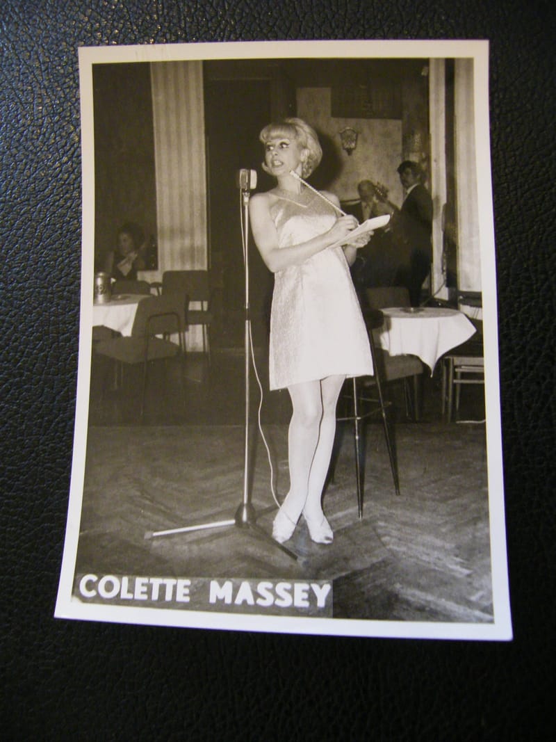 "Photographie Présentatrice Colette Massey Années 60 Cabaret"