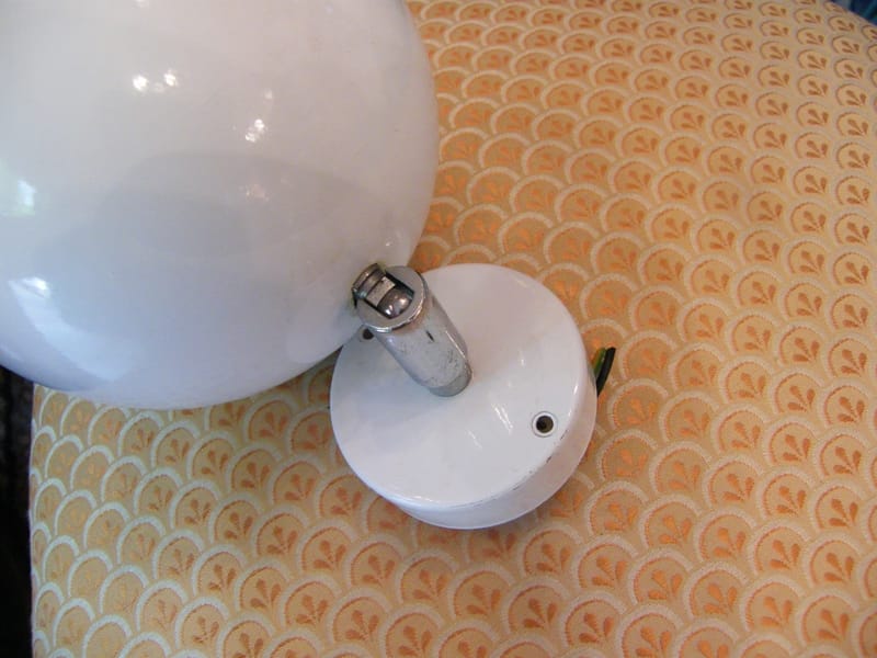 Applique Boule Eye Blanche Métal Rotule Chromée Eye Ball — vue 4