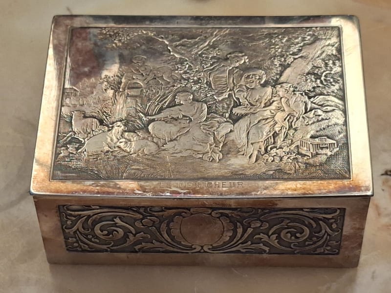Boite Bijoux Argent Plaqué Le Dénicheur Silver Silber