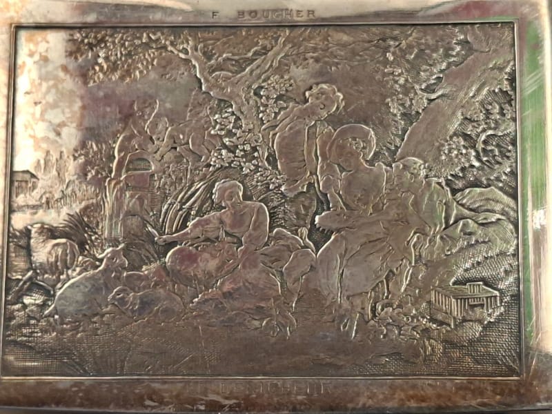 Boite Bijoux Argent Plaqué Le Dénicheur Silver Silber — vue 2