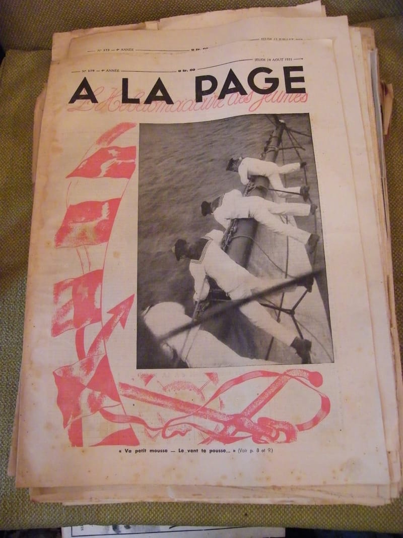 "A la page N°179 Août 1933 Marine Bateau"