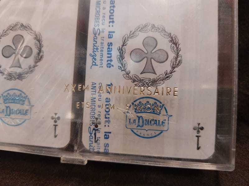 Cartes La Ducale XX ème anniversaire Entreprise Simon sous blister — vue 3