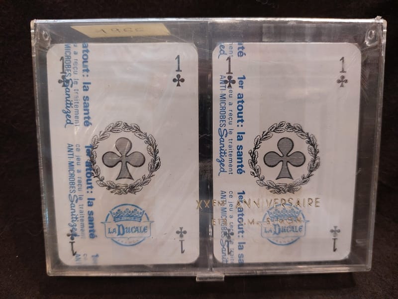 Cartes La Ducale XX ème anniversaire Entreprise Simon sous blister — vue 2