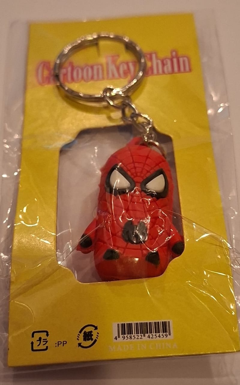 Porte Clé Spiderman sous Blister Cartoon Key Chain