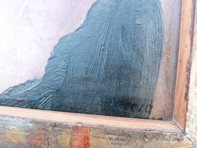 Piero Poraccia Modigliani Huile sur Bois La Folle 1894 1965 — vue 6
