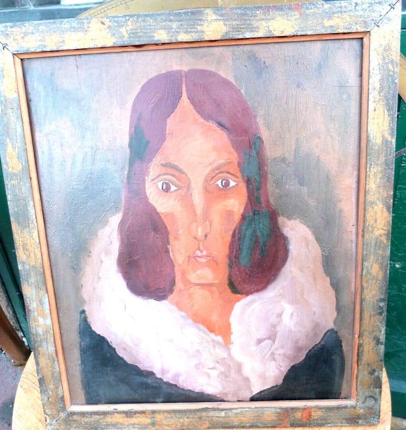 Piero Poraccia Modigliani Huile sur Bois La Folle 1894 1965