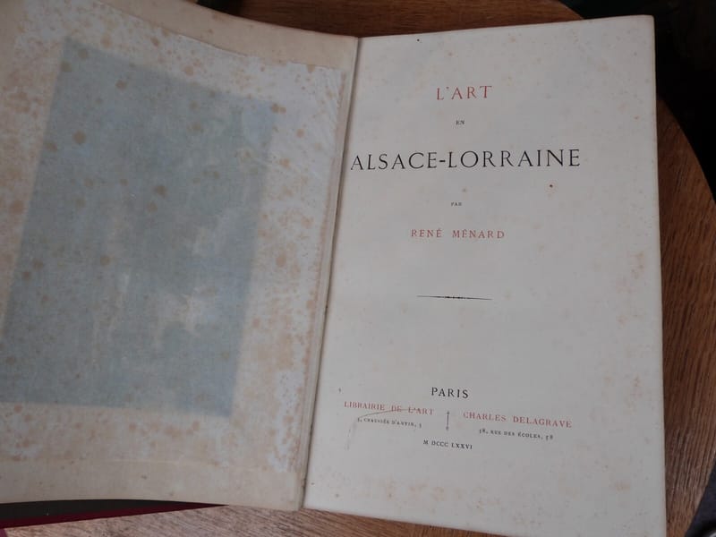 L'art en Alsace Lorraine par René Menard 1876 Illustrations — vue 2