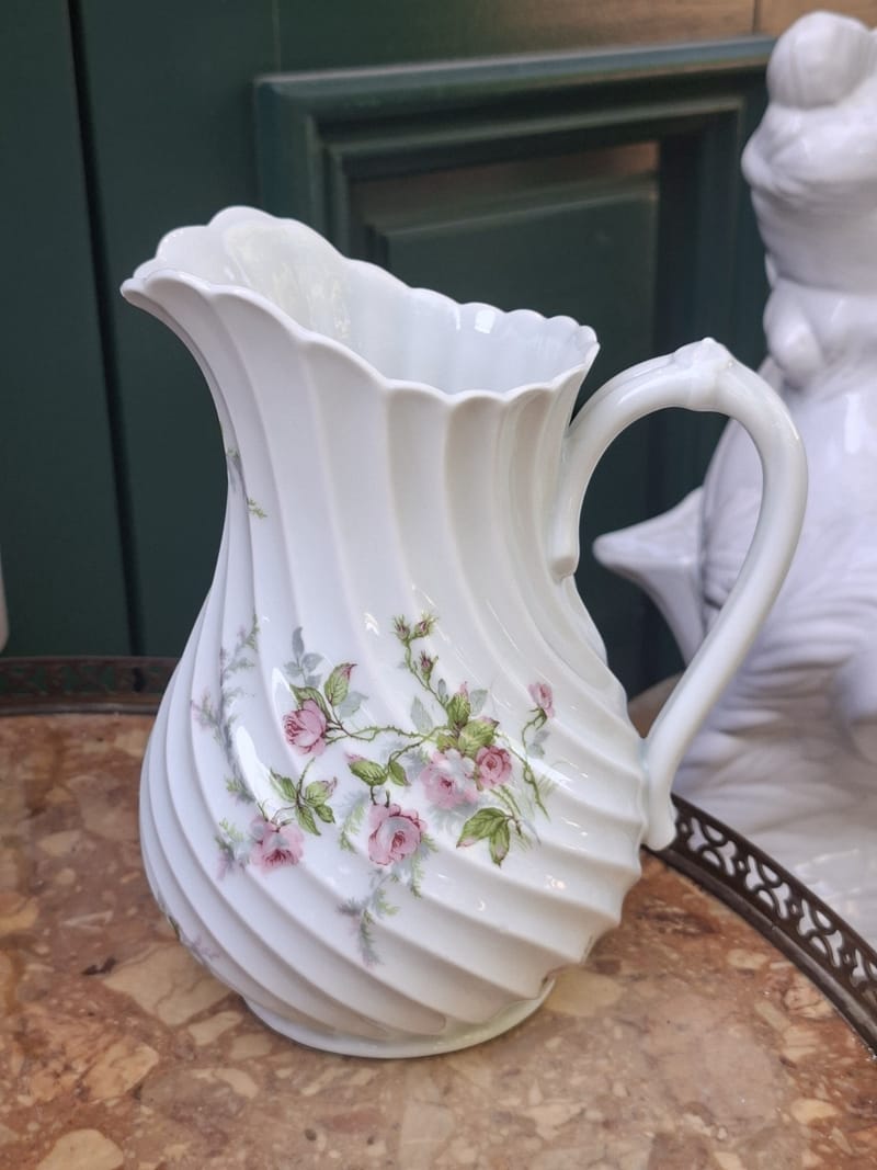 Haviland Broc Cruche Porcelaine Limoges Torse Sylvie
