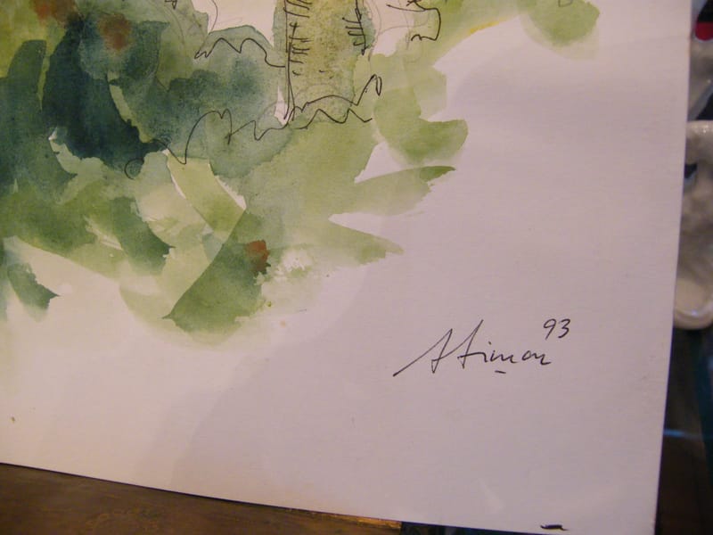 Aquarelle Nideck Alsace A Simon 1926-2014 1993 Artiste Lorrain — vue 3