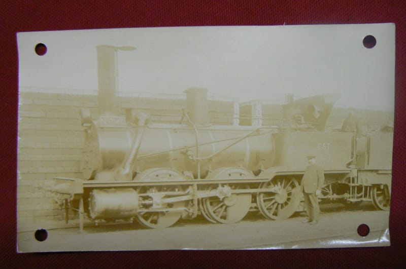 "Photographie Locomotive Vapeur 0,140 La Géorgie 7ème Série Gray en 1902"