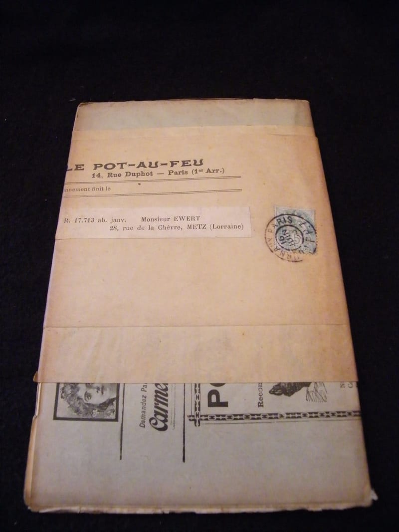 Recettes Le pot au feu 16 juin 1906 Rivista di Cucina Non ouvert