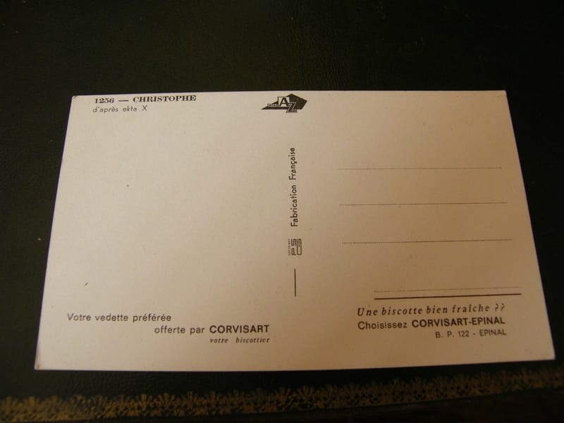 "Carte Postale Christophe  Corvisart 1256" — vue 2