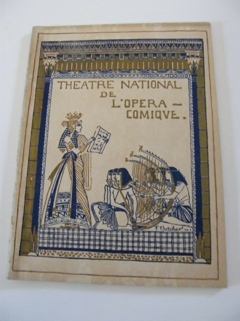 Programme Théâtre National Opéra Comique 1925 Manon Massenet