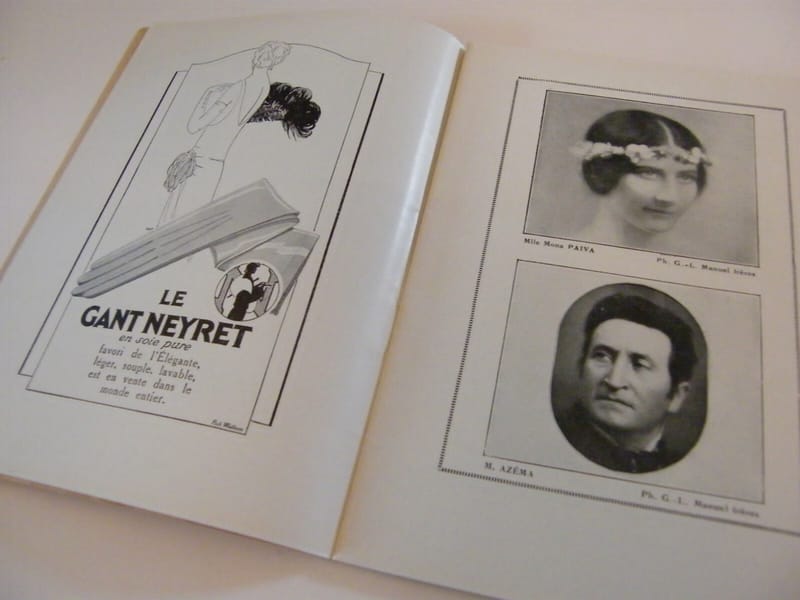 Programme Théâtre National Opéra Comique 1925 Manon Massenet — vue 3