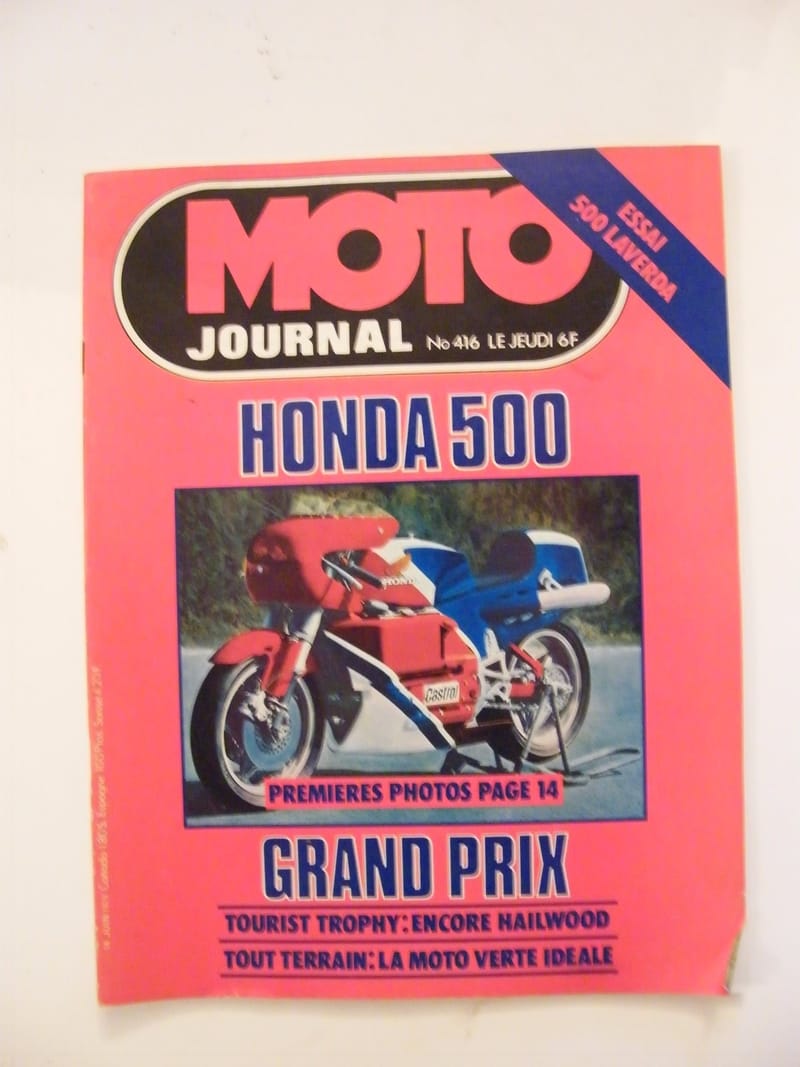 "Moto Journal Juin 1979 N°416 Honda 500 500 Laverda"
