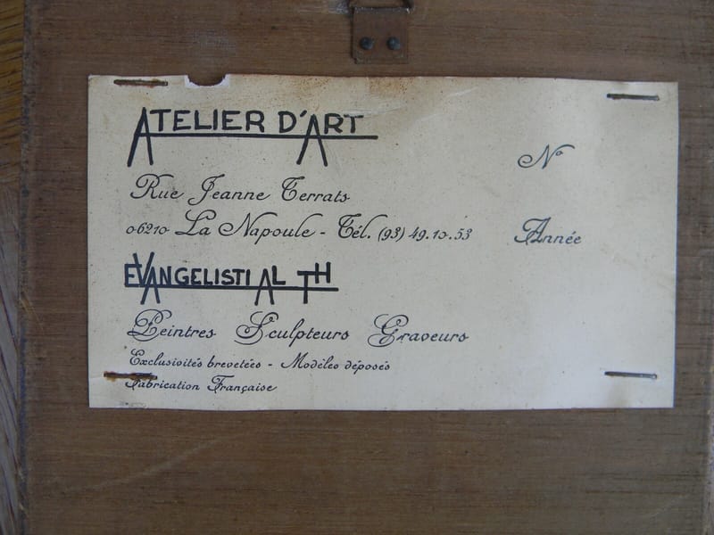 Tableau Marqueterie Cuivre étain Atelier Art Evangelisti — vue 4