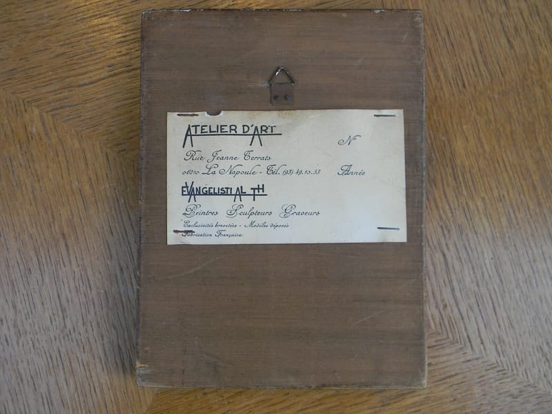 Tableau Marqueterie Cuivre étain Atelier Art Evangelisti — vue 5