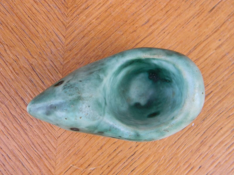 Coquetier Oiseau Céramique années 60 Couleur verte — vue 2