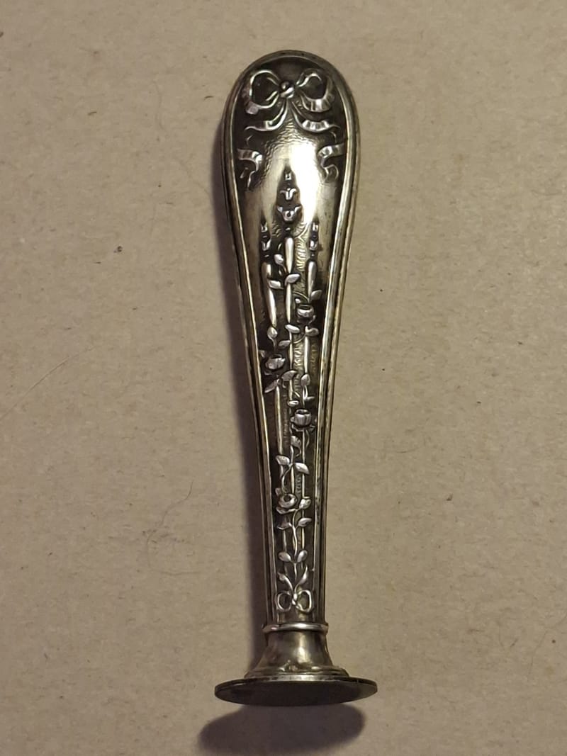 Argent Massif Sceau Cachet Vierge Silver Silber Louis XVI