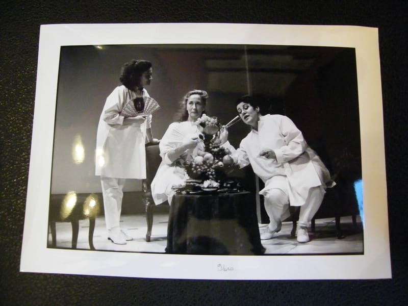 "Photographie Théâtre Brigitte Fossey par Rubinel"