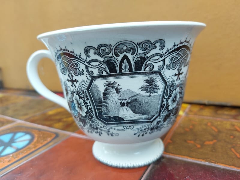 Sarreguemines Tasses Chocolat U & Cie Epoque Napoléon III — vue 7