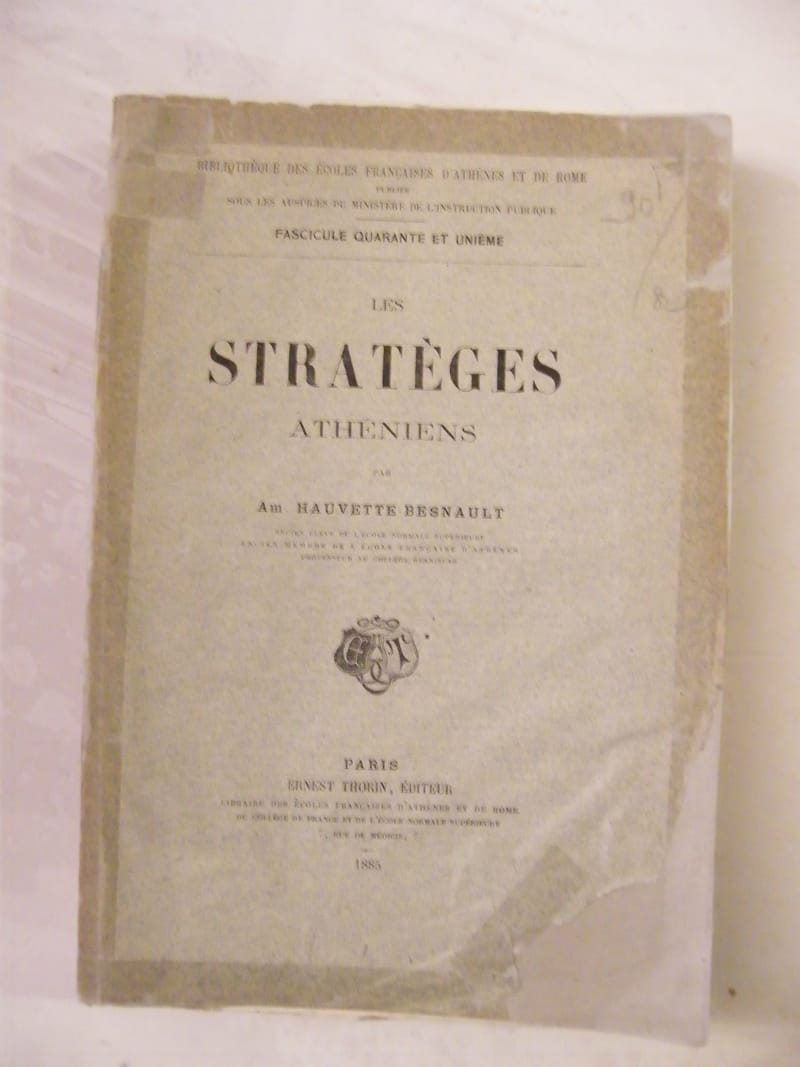 Stratèges Athéniens Hauvette Besnault 1885
