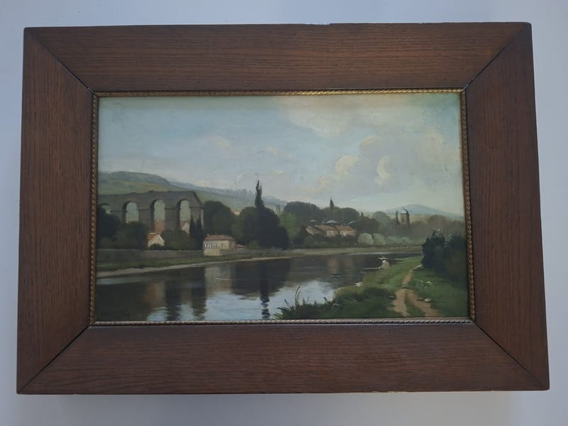Marks Ars / Moselle Albert Marks Huile sur Toile