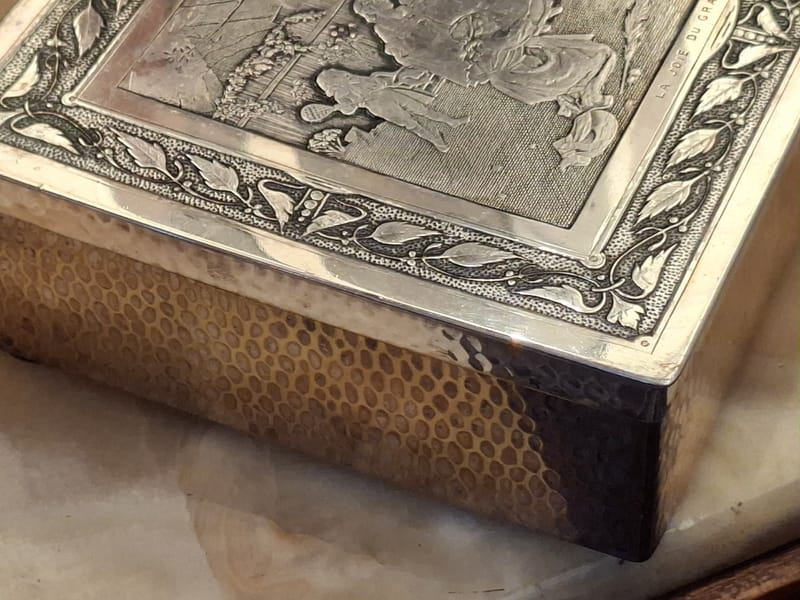 Boite Bijoux Argent Plaqué La Joie du grand père Silver Silber — vue 7